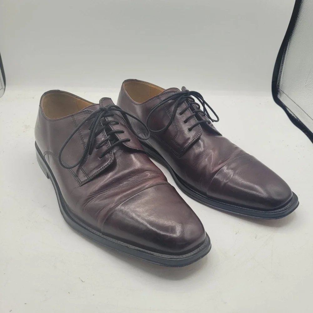 Johnston Murphy 15 0643 Size 11 M Brown Leather Cap Toe Oxford Dress Mens‎ Shoes
